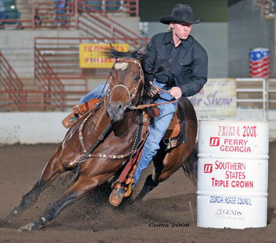 Turner placing 9th in 1D at NBHA Super Show!